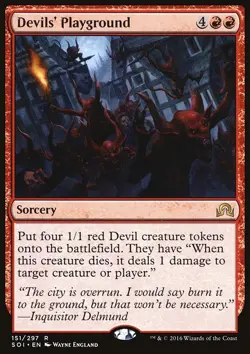 MTG Magic the Gathering Devils' Playground (151/355) Shadows over Innistrad NM - Image 1