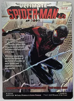 MTG Spiderman Miles Morales Ultimate Spider-Man (0234) - Foil Borderless - Image 1