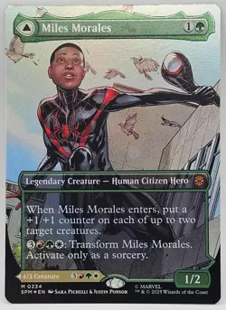 MTG Spiderman Miles Morales Ultimate Spider-Man (0234) - Foil Borderless - Image 2