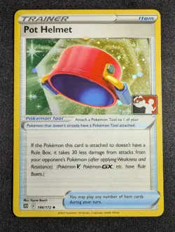 Pokemon Pot Helmet 146/172 Holo Rare Prize Pack Series 3 NM - Image 1