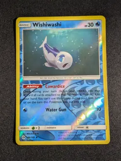 Pokemon Wishiwashi 44/149 Reverse Holo SM Base Set NM - Image 1