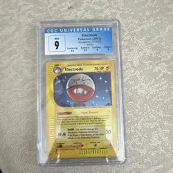 Pokemon Electrode CGC 9 Mint Holo Aquapolis Card H17/H32 English 2003 - Image 1