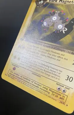 Dark Magneton 28/82 Team Rocket Regular *DAMAGED* Pokemon Card - Image 5