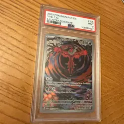 YVELTAL ILLUSTRATION RARE POKEMON GERMAN PAR DE-PARADOX RIFT 2023 205 PSA 9 - Image 1