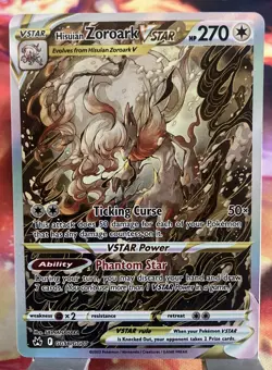 Hisuian Zoroark VSTAR - GG56/GG70 - Pokemon Crown Zenith Galarian Gallery NM - Image 1