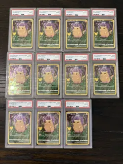 11 Pokemon Celebrations Full Art Pikachu 005/0125 - All PSA 8 - Image 1