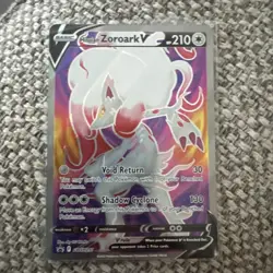 Hisuian Zoroark V SWSH297 Holo Black Star Promo Sword Shield Pokemon #D - Image 1
