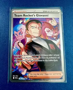 2025 Pokemon Destined Rivals Team Rocket's Giovanni #238/182 SIR NM/M - Image 1