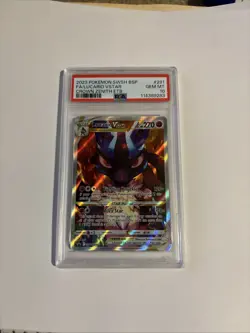 2023 Pokemon SWSH BSP Crown Zenith ETB #291 FA Lucario VSTAR PSA 10 - Image 1