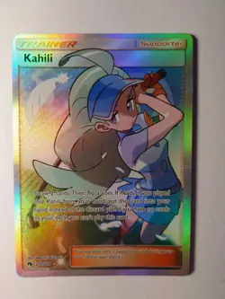 Pokemon Kahili TRAINER ULTRA RARE FULL ART Holo 210/214 SM-Lost Thunder EN - Image 1