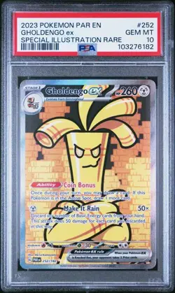 Pokemon TCG S&V Gholdengo Ex PSA 10 & Ghimighoul PSA 10 - Image 3
