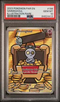 Pokemon TCG S&V Gholdengo Ex PSA 10 & Ghimighoul PSA 10 - Image 5