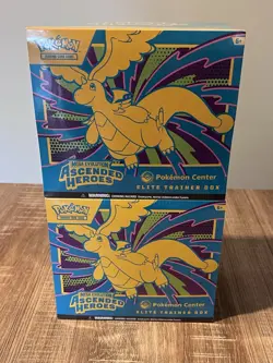 Pokemon Center Ascended Heroes Elite Trainer Box Dragonite 2 Boxes English - Image 1