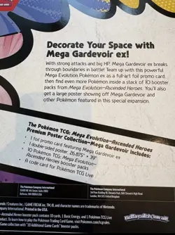 Pokemon Mega Evolution Ascended Heroes Premium Poster Collection Mega gardevoir - Image 4