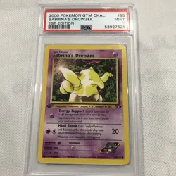 2000 Pokemon Gym Challenge 1st Edition Sabrina's Drowzee 95/132 PSA 9 Mint - Image 2