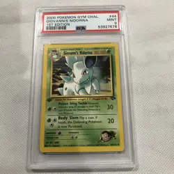 2000 Pokemon Gym Challenge 1st Edition Giovanni's Nidorina 44/132 PSA 9 Mint - Image 1