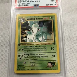 2000 Pokemon Gym Challenge 1st Edition Giovanni's Nidorina 44/132 PSA 9 Mint - Image 2