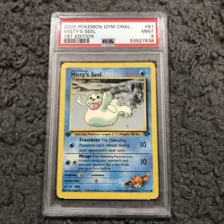2000 Pokemon Gym Challenge 1st Edition Misty's Seel 91/132 PSA 9 Mint - Image 1