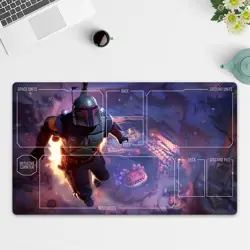 Playmat Boba Fett TCG Starwars : Unlimited Trading Card Game Play Mat Free Bag - Image 1