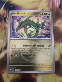 Rayquaza 153/217 Pokemon Mega Evolution Ascended Heroes Reverse Holo Friend Ball - Image 1