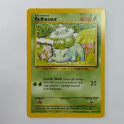 Pokemon TCG Bulbasaur Base Set #44/102 WOTC Vintage 1999 - Image 1