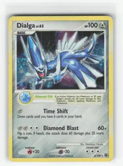 ✰ DIALGA 4/100 RARE MAJESTIC DAWN POKEMON ✰ HP - Image 2