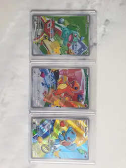 Pokemon TCG First Partner illustration collection Bulbasaur,Charmander,Squirtle - Image 1