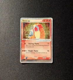 Pokemon EX TEAM MAGMA vs TEAM AQUA - #91/95 Entei ex - Holo - ENG - Damaged - Image 3