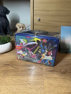 Pokemon TCG - Collector Tin Chest Mega Gardevoir & Mega Lucario Sealed & New - Image 1