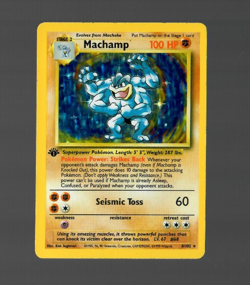 Machamp 8/102 1st Edition Holo - Base Set - Pokemon TCG 1999 LP Card Rare - Image 1