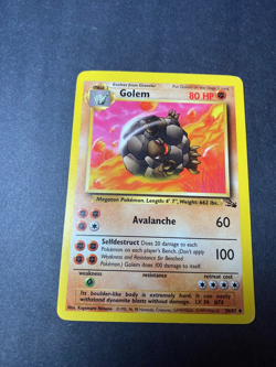 GOLEM 36/62 UNCOMMON FOSSIL POKEMON UNLIMITED TCG - Image 1