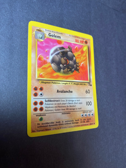 GOLEM 36/62 UNCOMMON FOSSIL POKEMON UNLIMITED TCG - Image 2
