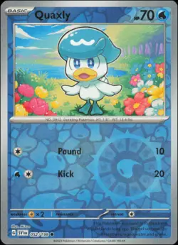 Pokemon - Quaxly #052/198 - SV01: Scarlet & Violet Base Set Reverse Holo - Image 1