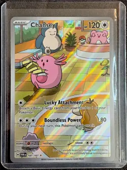 Pokemon TCG Chansey Illustration Twilight Masquerade 187/167 NM/M Condition - Image 1
