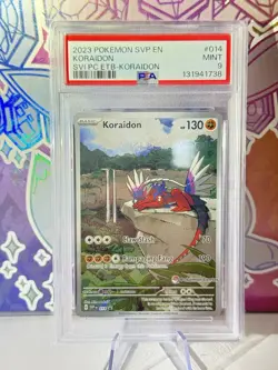 Koraidon 014 Pokemon Center Black Star Promo Pokemon SV Base Set ETB PSA 9 MINT - Image 1