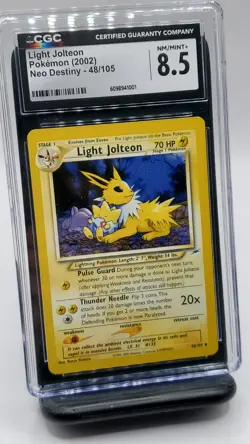 Light Jolteon - Pokemon Neo Destiny 48/105, Nm/Mint+ (CGC 8.5) - Image 1
