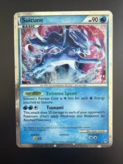 2011 POKEMON CALL OF LEGENDS #SL11 SUICUNE HOLO Clean NM - Image 1