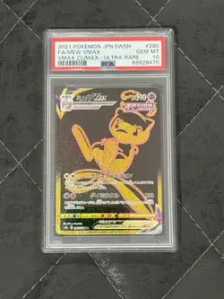 Mew Vmax 280/184 Ultra Rare Vmax Climax Pokemon Japanese PSA 10 - Image 1