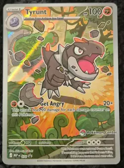 Tyrunt 070 Pokemon Center Stamp Black Star Promo Variant - Image 1