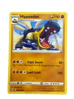 New: 2020 Pokemon TCG Hippowdon 094 Swsh03: Darkness Ablaze Regular Rare - Image 1