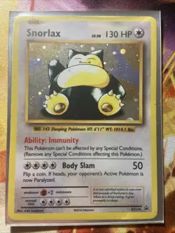Snorlax XY179 LP/NM Black Star Promo Cosmos Holo Foil Pokemon Card XY 179 lucky - Image 1
