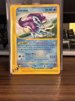 Pokemon TCG Suicune 53 Pokemon 4Ever Black Star Promo Non Holo LP Rare Card 2002 - Image 1