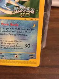 Pokemon TCG Suicune 53 Pokemon 4Ever Black Star Promo Non Holo LP Rare Card 2002 - Image 3