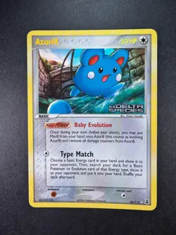 2005 Pokemon Azurill Reverse Holo Ex Delta Species Stamped 20/113 - Image 1