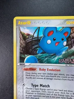 2005 Pokemon Azurill Reverse Holo Ex Delta Species Stamped 20/113 - Image 2