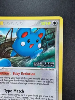2005 Pokemon Azurill Reverse Holo Ex Delta Species Stamped 20/113 - Image 3