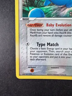 2005 Pokemon Azurill Reverse Holo Ex Delta Species Stamped 20/113 - Image 4