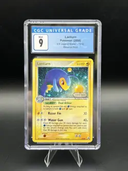 Lanturn 19/92 EX Legend Maker Reverse Holo Stamp Pokemon 2006 CGC 9 MINT - Image 1