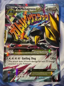 Pokemon TCG M Mega Metagross EX XY35 Black Star Promo Card English Edition - Image 1