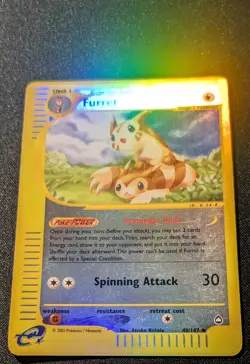 Pokemon AQUAPOLIS - #48/147 Furret - Reverse Holo - ENG - LP/NM - Image 4